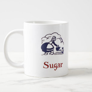 Blue Delft Dutch Girl Sugar Jumbo Mugg