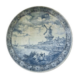 Blue Delft Kvarn Dutch Plate