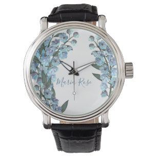 Blue Delphinium Armbandsur
