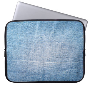 Blue denim jeans struktur laptop fodral