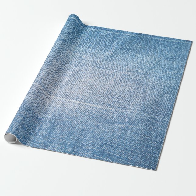 Blue denim jeans struktur presentpapper (Utrullad)