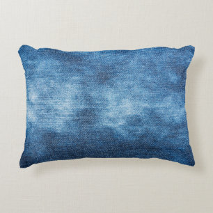 Blue denim jeans struktur prydnadskudde