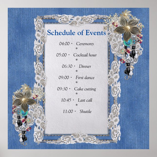 Blue Denim, snöre, Costume Jewelry Poster (Framsidan)