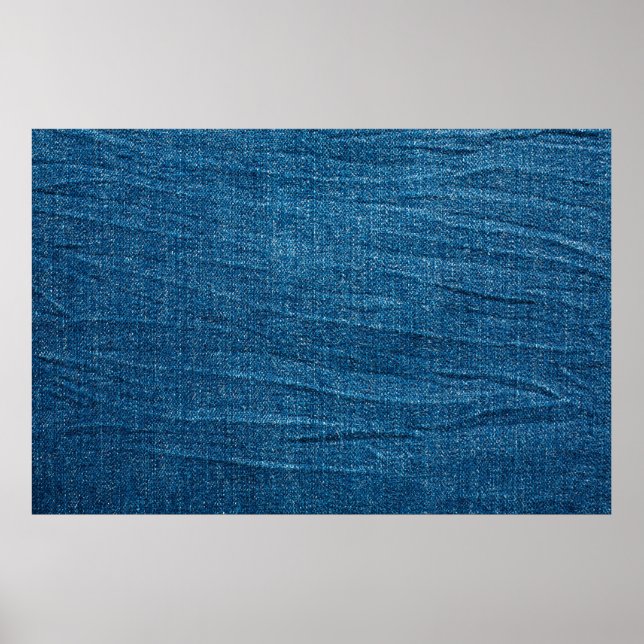 Blue denim struktur, Bluejeans struktur Poster (Framsidan)