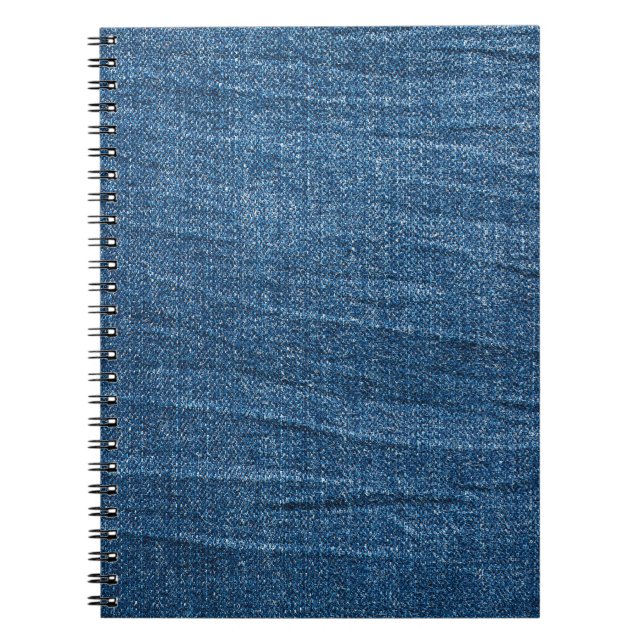 Blue Denim Struktur: Klassiska Jeans. Anteckningsbok (Framsidan)