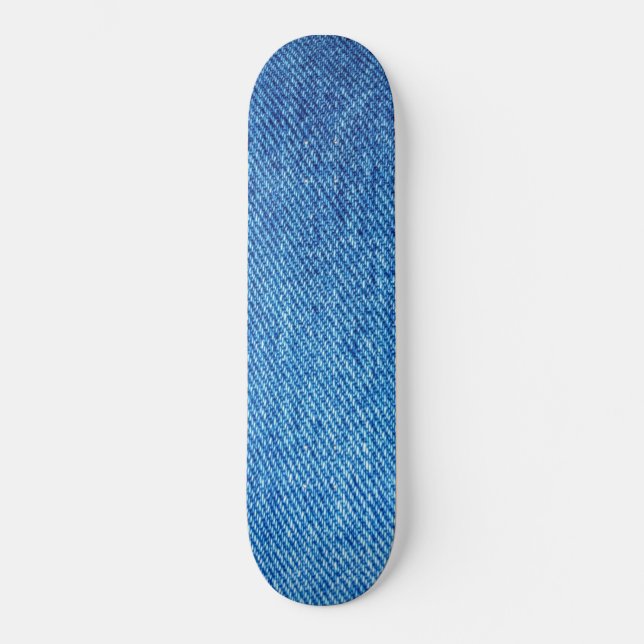 Blue Denim Struktur Mini Skateboard Bräda 18,5 Cm (Framsida)