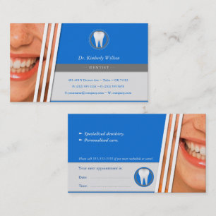 Blue Dental Anpassa tandläkare Tidsbeställning Kort