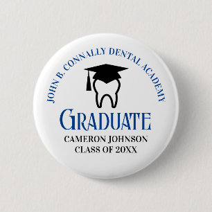 Blue Dental School Anpassningsbar Dentist Studente Knapp