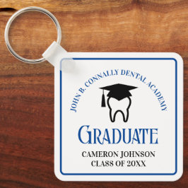 Blue Dental School Anpassningsbar Studenten Gift Nyckelring
