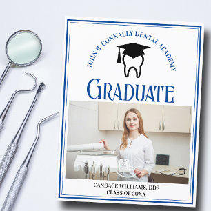 Blue Dental School Photo Anpassningsbar Studenten Meddelande Vykort