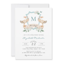 Blue Det är en pojkbabyinbjudan.