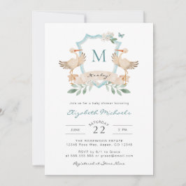 Blue Det är en pojkbabyinbjudan. Inbjudningar