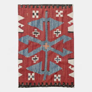 Blue Diamond Arrow Konya II 1800-talet giltig Kökshandduk
