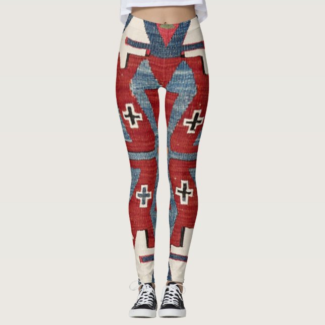 Blue Diamond Arrow Konya II 1800-talet giltig Leggings (Framsida)