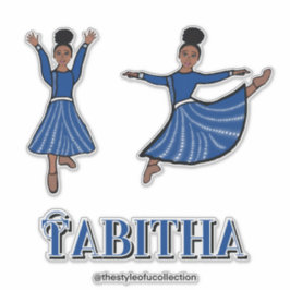 Blue Diamond Dancer #1 Klistermärken