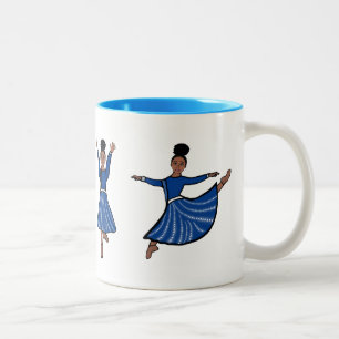 Blue Diamond Dancer #1 Två-Tonad Mugg
