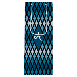 Blue Diamond Ombre Monogram