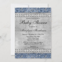 Blue Diamonds Baby Shower Bling Boy Bling