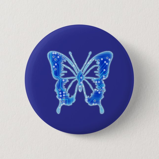 Blue Digital Butterfly, anpassa bakgrunden Knapp (Framsida)