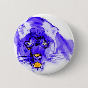 Blue Digital Pop Art Jaguar Knapp