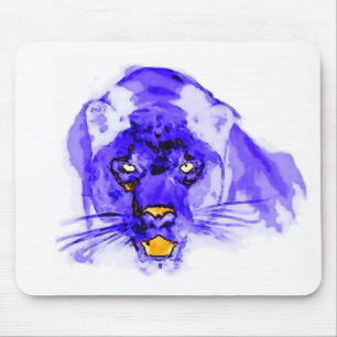 Blue Digital Pop Art Jaguar Musmatta