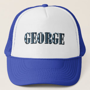 Blue Dimensional George Namn Logotyp Keps