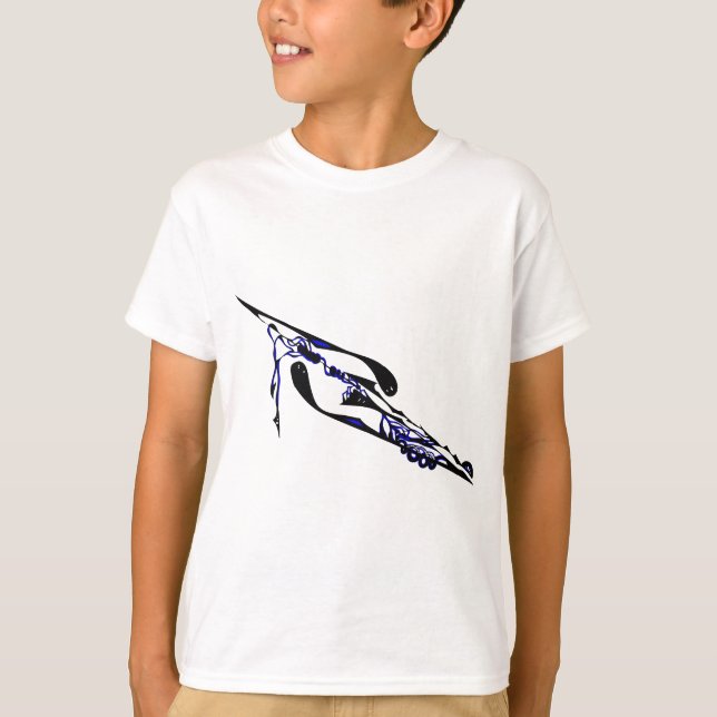 Blue Dimensional TimeWarp T-shirt (Framsida)