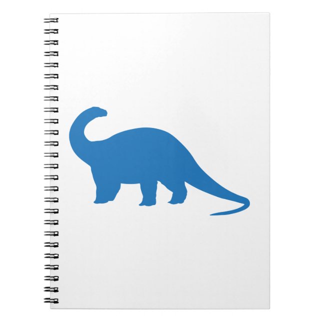 Blue Dinosaur Anteckningsbok Med Spiral (Framsidan)