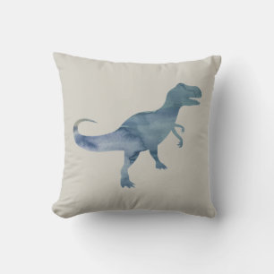 Blue Dinosaur Trex Dekorativ kudde