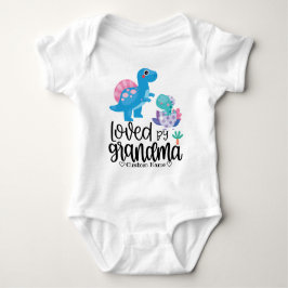 Blue Dinosaurs - Loved by Grandma T Shirt