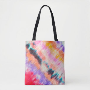 Blue Dirty Art Painting. Tie Dye Struktur. LILA B Tygkasse