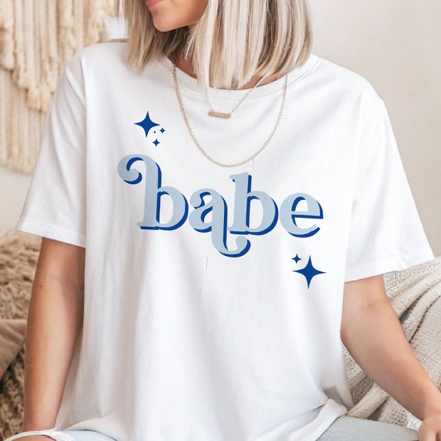 BLUE Disco Babe Brudens sida hen party Shirt T (Skapare uppladdad)