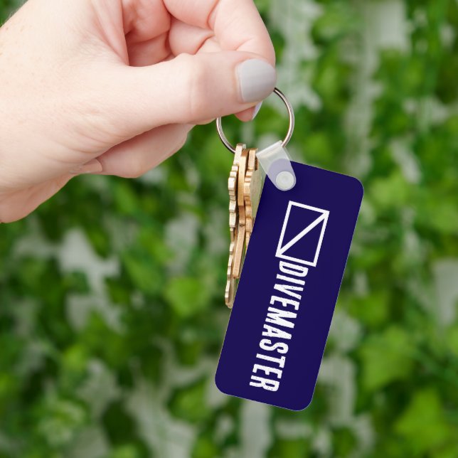 Blue Divemaster Nyckelring (Hand)