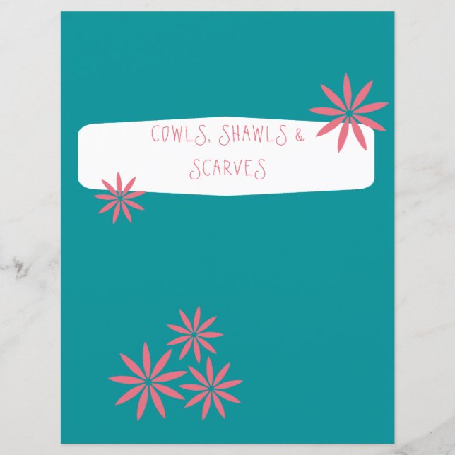 Blue Divider - Ynaholk Knitting Binder Infoga (Framsida)
