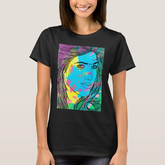 BLUE DIVING GIRL T SHIRT (Framsida)