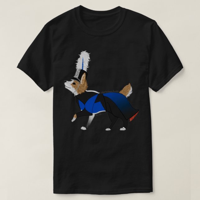 Blue Djävulen Drum and Bugle Corpsgi T Shirt (Design framsida)
