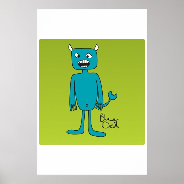Blue Djävulen Poster (Framsidan)