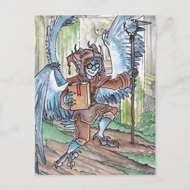 Blue Djinni Postcard Vykort (Framsida)