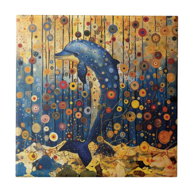 Blue Dolphin Kakelplatta (Framsidan)