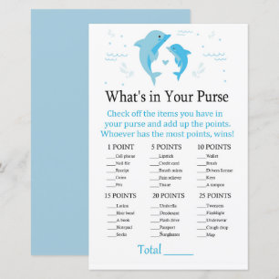 Blue Dolphin What's in your purse match