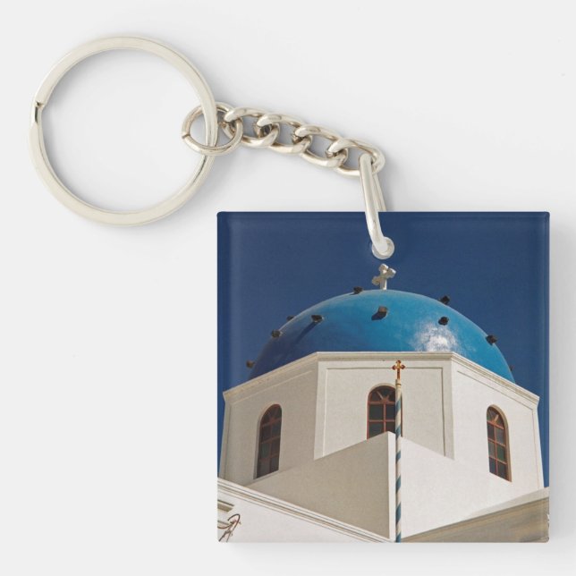 Blue dome, Santorini, Grekland (Framsidan)