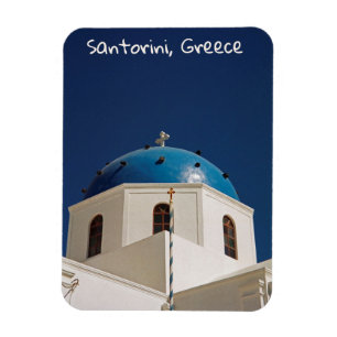 Blue dome, Santorini, Grekland Magnet
