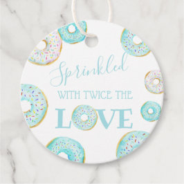 Blue Donut Baby Sprinkle Classic Round Sticker Gåvor Etiketter