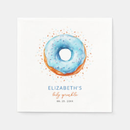 Blue Donut Baby Sprinkle Pappersservett