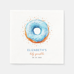 Blue Donut Baby Sprinkle Pappersservett