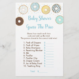Blue Donut gissar Prist babystödraspel