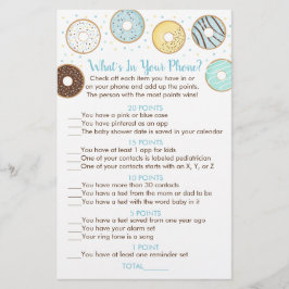 Blue Donut What's in your Mobil Shower Game