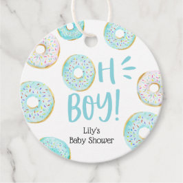 Blue Donuts Baby Sprinkle Classic Round Sticker Gåvor Etiketter