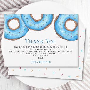 Blue Donuts Baby Sprinkle Tack Kort