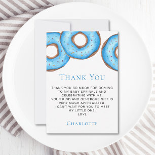 Blue Donuts Baby Sprinkle Tack Kort